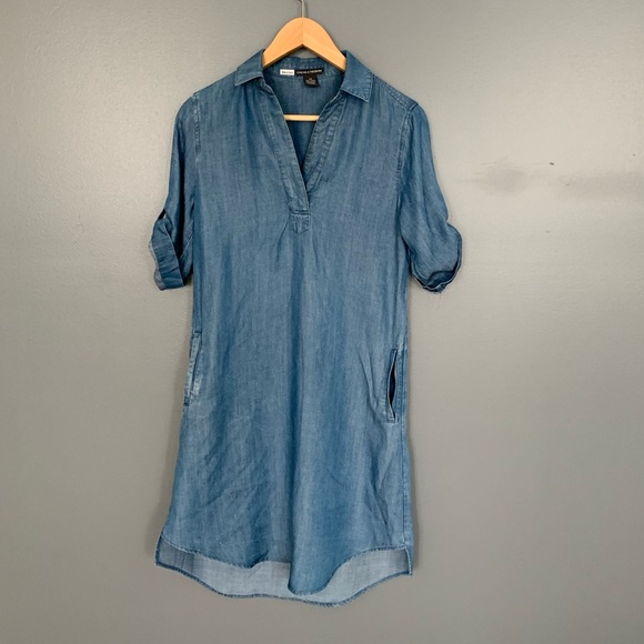 Chelsea & Theodore Soft Denim Dress Size XS - Picture 2 of 5